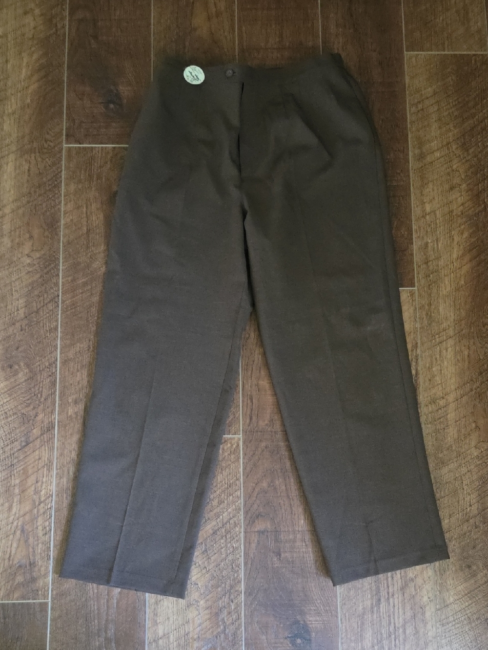 Erika Men's Brown Straight-Leg Dress Pants